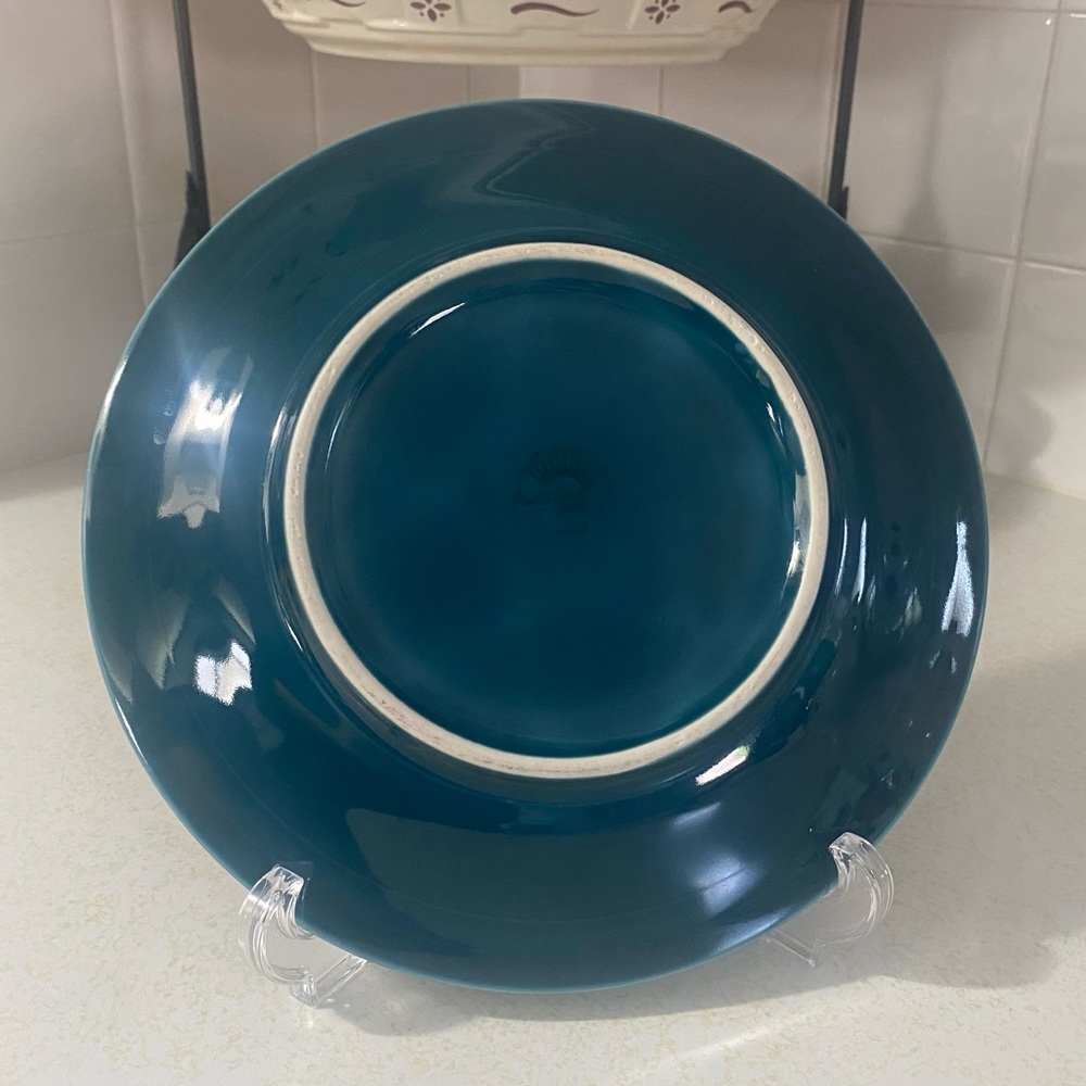 Fiestaware 2000 Juniper 9” Luncheon Plate Geometric Fiesta Homer Laughlin - Picture 2 of 8